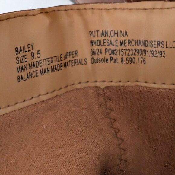 Falls Creek Women’s Bailey Cognac Fashion Combat Boot with Buckle Size 9.5M - Picture 7 of 7